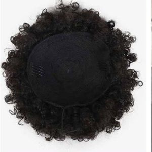 This Is A High Puff Afro Wig Ponytail And It’s Synthetic Made Of #2 6inch